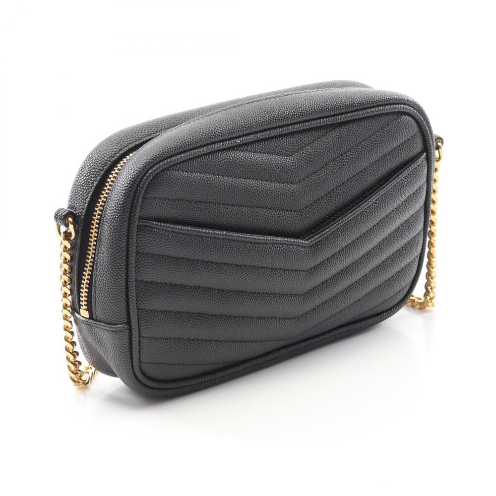 Saint Laurent Black Bag Paris Shoulder Lou Leather